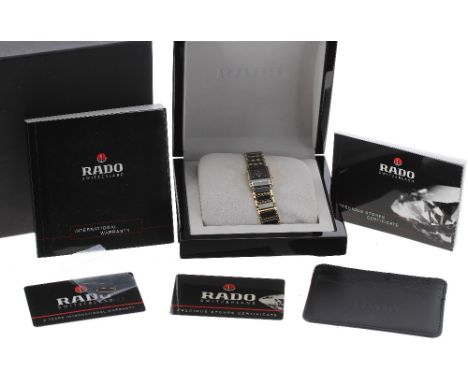 Rado Jubile Diastar Hi-Tech Ceramic lady's bracelet watch, ref. R20339712, serial. no. 063941xx, quartz, 18mm - ** with the o