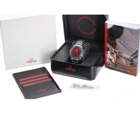 Omega Speedmaster 'Michael Schumacher, The Legend Collection' Chronometer chronograph gentleman's bracelet watch, ref. 350661