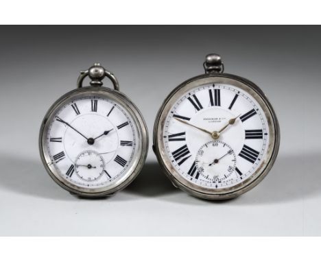 A Late George III Silver Cased Open Faced Verge Pocket Watch and Four Other Watches, the verge pocket watch by Jno. Bancroft 