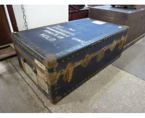 A vintage steamer trunk 