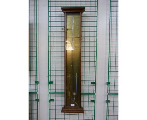 An Admiral Fitzroy mahogany and etched brass barometer 