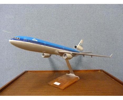 A model KLM jumbo jet (missing wing) 