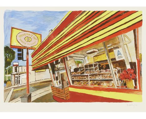 Bob Dylan,  American b.1941-Donut Shop, 2016;giclée print on wove,  from the Beaten Path series,  signed in pencil and number