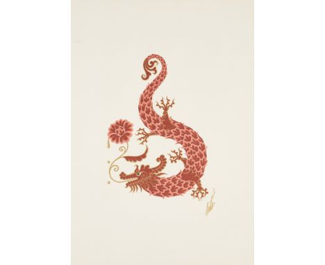 Jean-Michel Folon, Belgian 1934-2005,&nbsp;Works of art that encapsulate the feeling of Dragoco (portfolio);&nbsp;four lithog