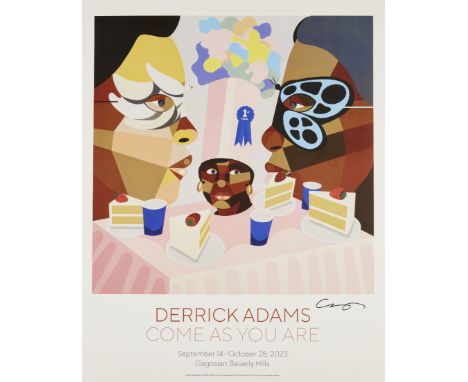 Derrick Adams,  American b.1970-Come As You Are;offset lithograph in colours on paper,  signed in marker pen, commemorating t