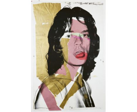 After Andy Warhol,  American 1928-1987, Mick Jagger - 1975 (poster), 2010; offset lithographic poster on smooth wove,  signed