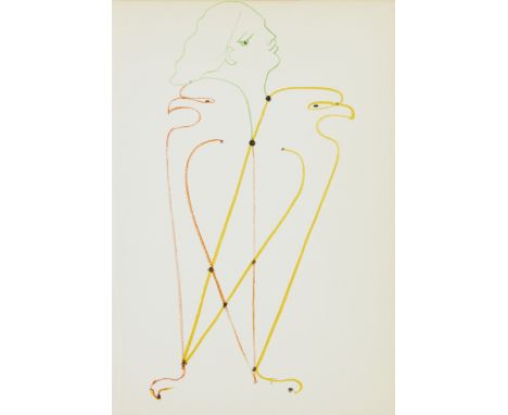 Jean Cocteau,  French 1889-1963,L'Aigle à Deux Têtes, 1957;lithograph in colours on Verge de Voiron paper from Theatre Vol II