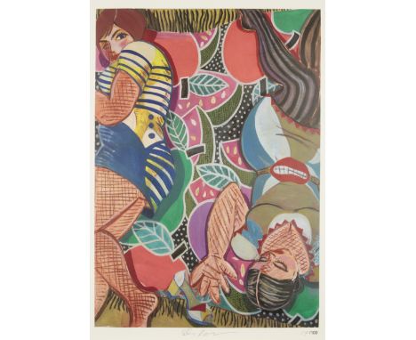 Ella Kruglyanskaya,  Latvian b.1978-Fruit Picnic, 2016;offset lithograph in colours on wove,  signed in black pen and numbere