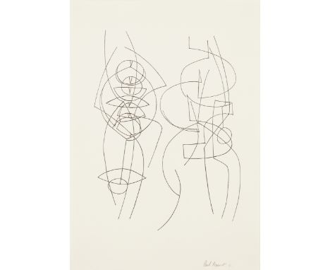 Paul Mount,  British 1922-2009,Abstract compositions, 8 and 11;each monochrome lithograph on paper,  each signed in pencil an