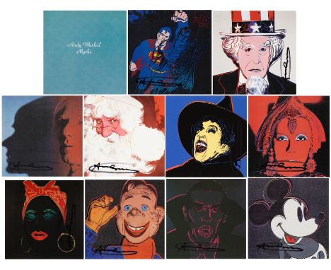 Andy Warhol,American 1928-1987,Set of Myths, including Uncle Sam, the Witch, the Star, the Shadow, Superman, Santa Claus, Mic