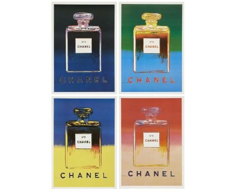 After Andy Warhol,  American 1928-1987,Chanel;four lithographs with varnish in colours, backed by linen, each signed in the p