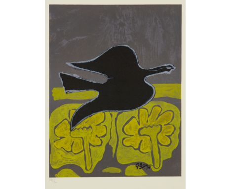 After Georges Braque, French 1882-1963,  The Bird, 1961;  lithograph in colours on wove, signed in the plate and numbered 235