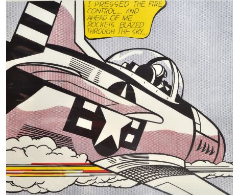 ROY LICHTENSTEINWhamm!Offset lithograph in colour,two panelsPublished by Tate GalleryLondon196762 x 74cm