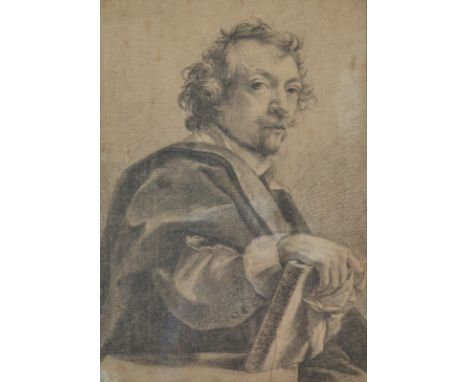 FOLLOWER OF CLAUDE MELLANPortrait of Learned GentlemanPencil Drawing25 x 17.5cmTogether with two old master prints
