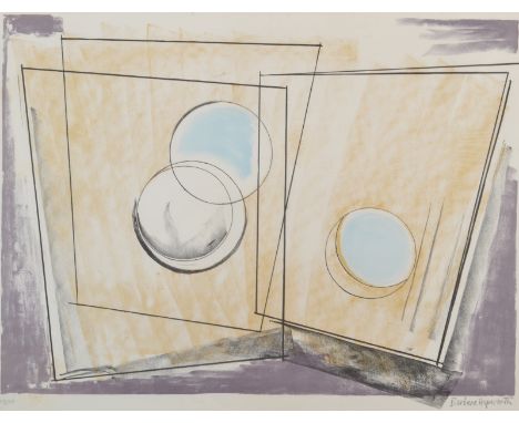 DAME BARBARA HEPWORTHOblique FormsLithographPublishers, Curwen Prints Ltd 1969Signed, No. 23/60Paper size 59 x 81.3cm(See ill