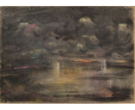 JOHN TUNNARDUntitledPastel39 x 53.5cm  From a remarkable collection of works by John Tunnard.  They formed part of a Modern A