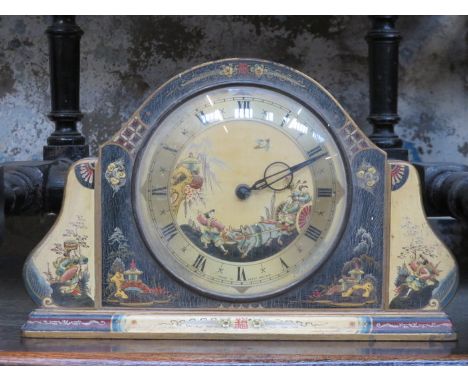 ORIENTAL STYLE DECORATIVE MANTEL CLOCK 