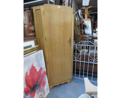 LIGHT OAK CORNER WARDROBE 