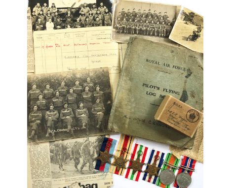 Battle of Arnhem Glider Pilot Medals, Log Book & Ephemera.A fine grouping of items attributed to Staff Sergeant Geoffrey Roy 