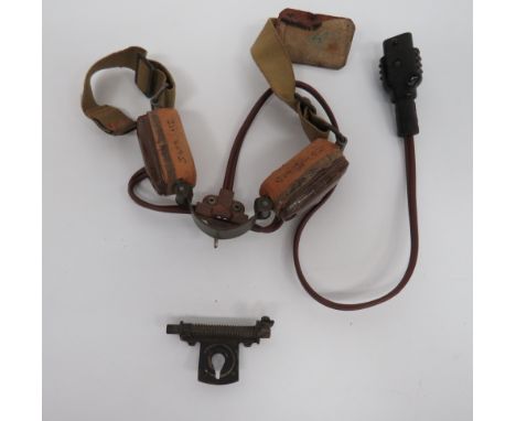 Scarce MK4 Goggles Sun Visor Bracketblack painted, brass bracket with top mounted, sprung mount to hold the sun visor.  Toget
