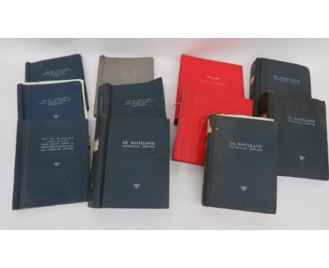 Selection of De Havilland Technical Manualsmostly for the Gipsy Queen series.  Including Propellor ... Engine.   1950's onwar