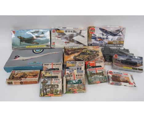 Selection of Various Unmade Scale Modelsunmade kits in original boxes (contents not checked) including Airfix Messerschmitt B