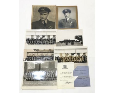 WW2 RAF Casualty Fighter Pilot's Photographs.This selection of items are attributed to Flying Officer Leslie Smith, who was a