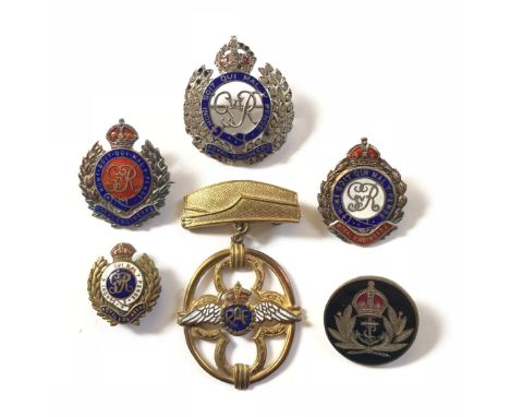 Royal Engineers Regimental Sweetheart Brooches.Four examples including silver and enamel. All complete wit pin fittings, some