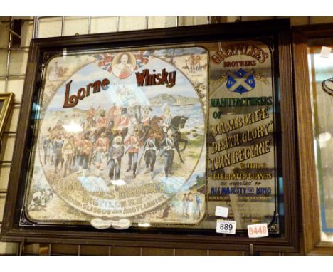 Large reproduction Lorne Whisky advertising mirror print 60 x 45 cm 