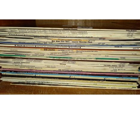SHELF OF CLASSICAL &amp; JAZZ LP'S