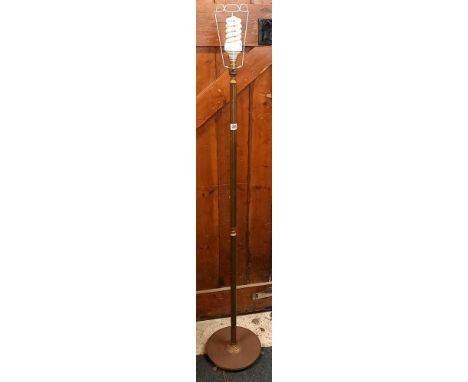 HEAVY BRASS STANDARD LAMP (NO SHADE)