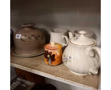 SHELF OF CHINA &amp; POTTERY ITEMS