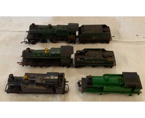4 MODEL TRAIN ENGINE'S, KIT BUILT BEING GOODS ENGINE, TRIANG L1 &amp; JINTY &amp; HORNBY DUBLO R1 TANK