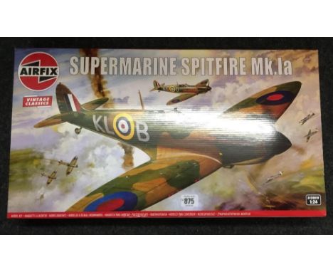 HORNBY (AIR FIX) SUPER MARINE SPITFIRE MKIA 1/24 SCALE MODEL KIT (AS NEW)