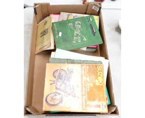 A collection of Haines car manual books