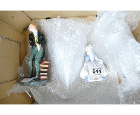 Early Royal Doultoin Dickens figure Uriah Heep HN2101 (damaged) and Dinky Doo (seconds)(2)