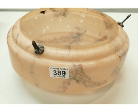 Art Deco glass mottled ceiling lamp