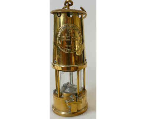 Brass miners lamp.
