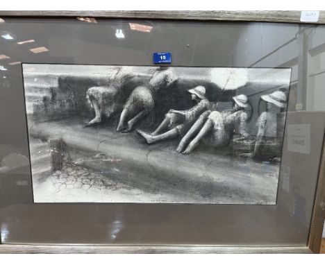 20TH CENTURY SCHOOL. 20TH CENTURY  End of The Pier. Print 13' x 23'