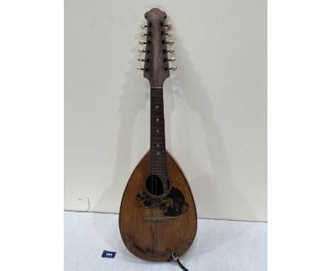 A lute mandolin by Vincenzo Ferraro &amp; Figlio. 27' high