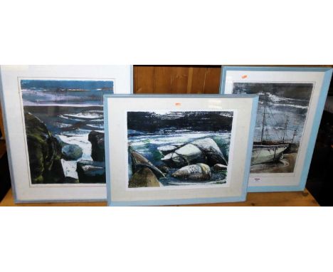 Nelson Rands (contemporary) - Pentreath Laity, lithograph, signed, titled and numbered 5/10 in pencil to the margin, 47 x 37c