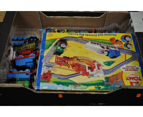 One box of Thomas the Tank Engine trains and collectables by Tomy and ERTL