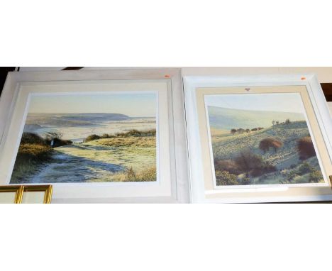 M Emlden - Autumn Frost, lithograph, signed and numbered in pencil to the margin 11/300, 51x69cm, and one other entitled Bull