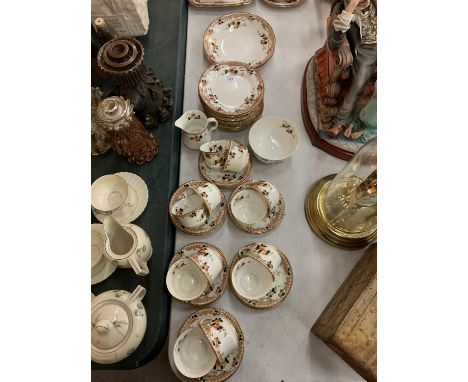 A EARLY FENTON CHINA 'SYRIA' 40 PIECE TEA SERVICE 