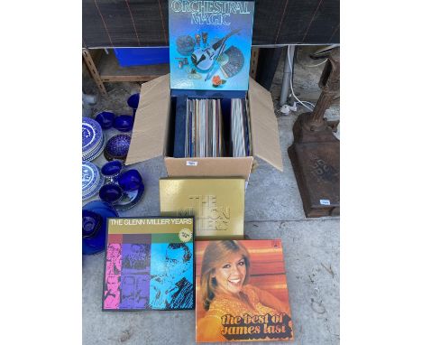AN ASSORTMENT OF VINTAGE LP RECORDS 