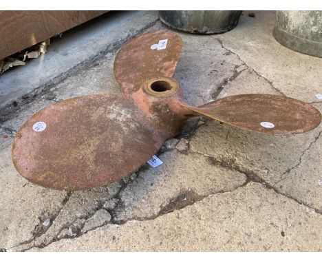 A VINTAGE BOAT PROPELLER 
