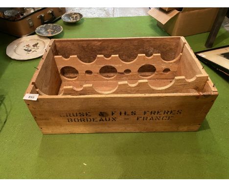 A VINTAGE STYLE CHATEAU LAFITTE WINE CRATE 