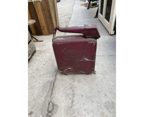 A VINTAGE 'EVERSURE' FUEL CAN 