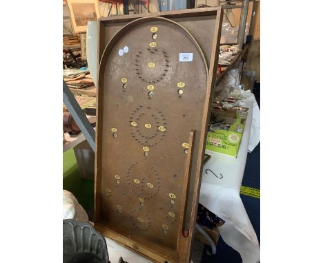 A VINTAGE BAGATELLE GAME - LENGTH: 76CM 