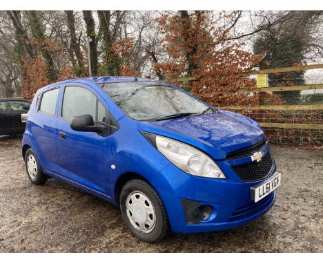 A 2012 CHEVROLET SPARK PLUS - LL61 VGX, MANUAL, FULL MOT, 1 LITRE ENGINE, 111,000 MILES, PETROL, FIVE DOOR.AS WITH ALL ITEMS 